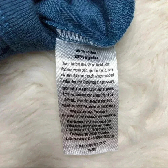 Gerber Onesie Diaper Shirt Space/ Stars Blue Size Newborn - Picture 11 of 16